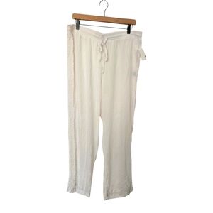 NWT New Look White Drawstring Lounge Pants Size 1x